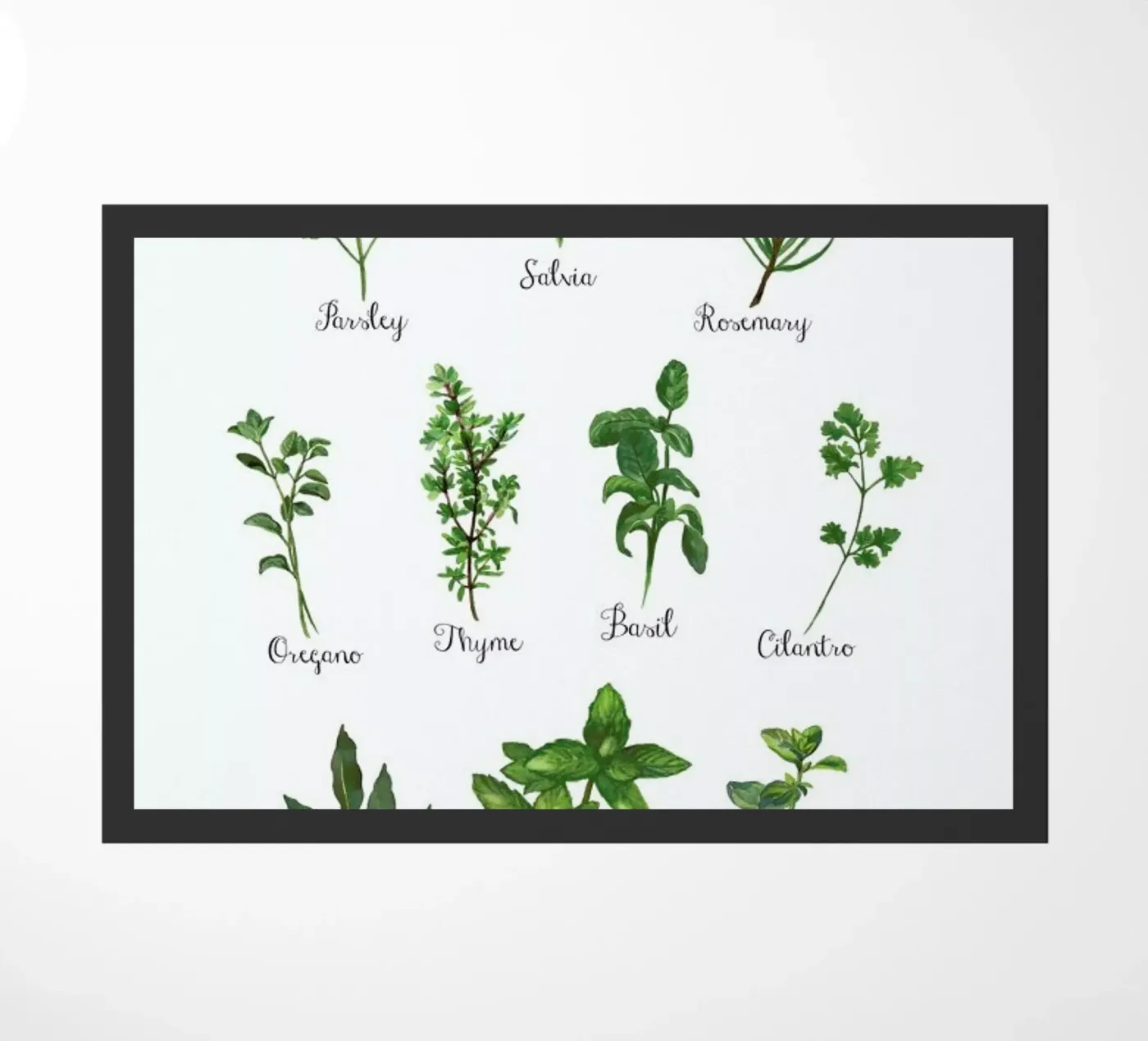 Herbs Collection doormat by Miles of Light