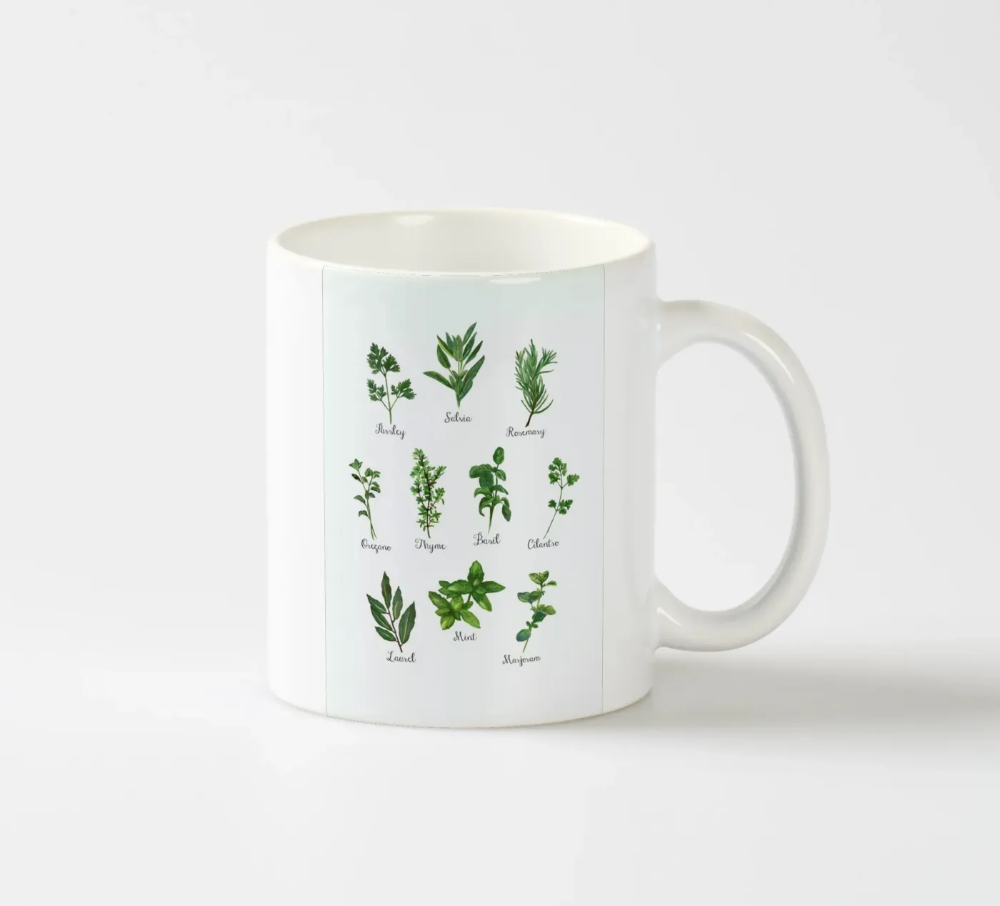 Herbs Collection ceramic mug by Miles of Light