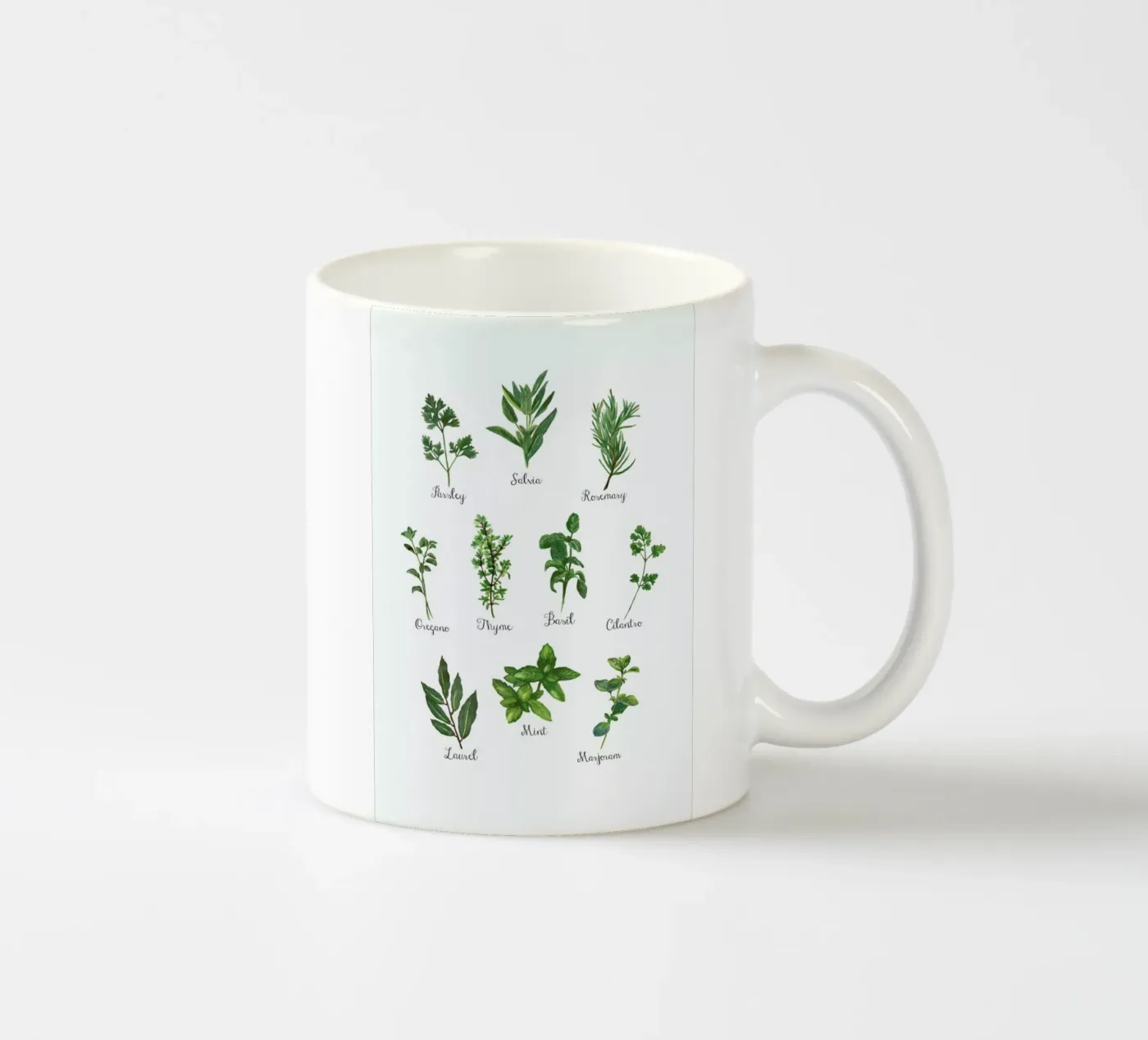 Herbs Collection ceramic mug by Miles of Light