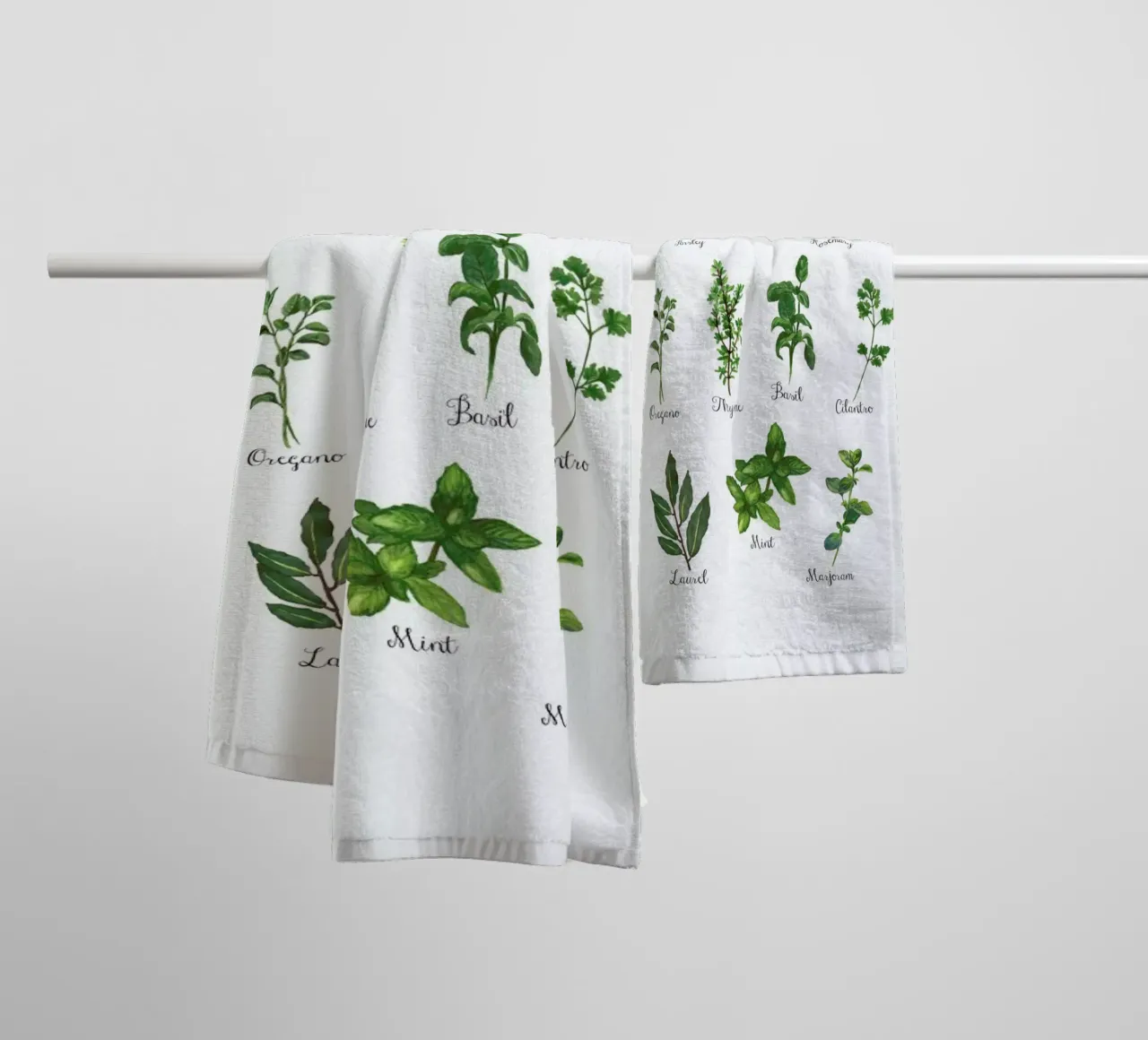 Herbs Collection asciugamano da bagno da Miles of Light