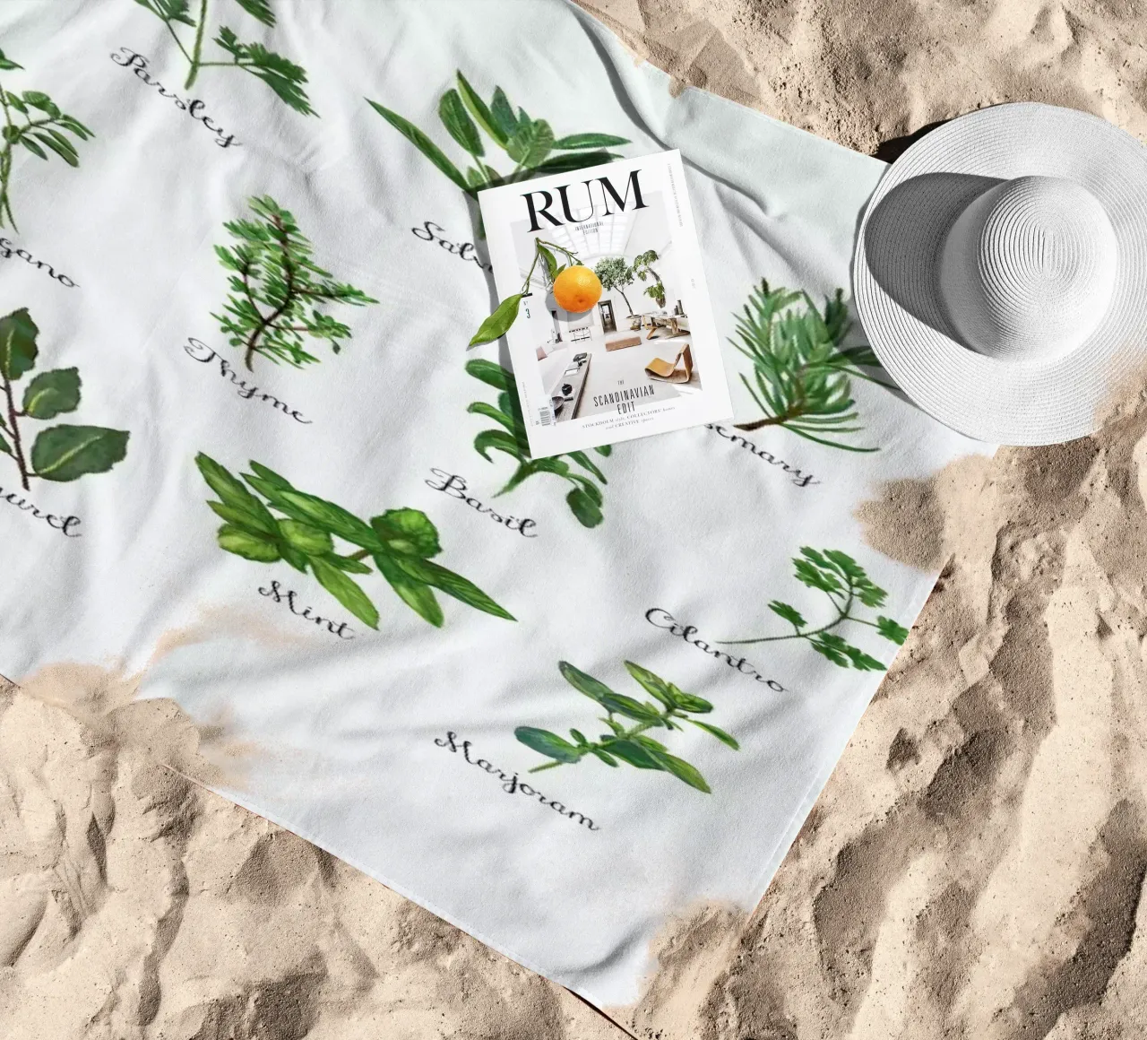 Herbs Collection telo mare da Miles of Light