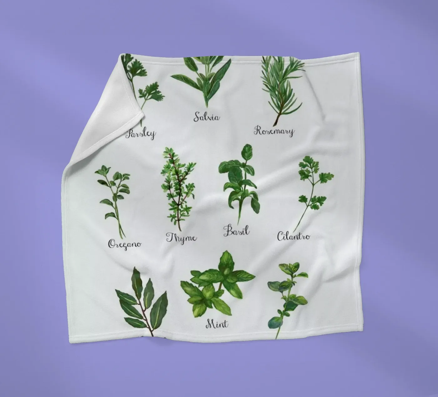Herbs Collection fleecedeken van Miles of Light