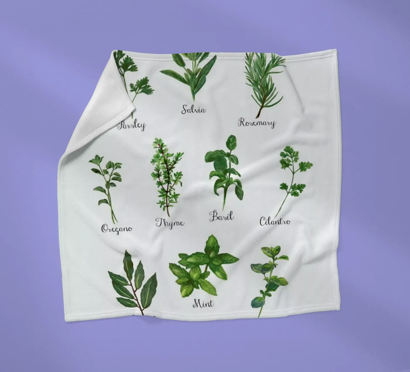 Herbs Collection Fleecedecke von Miles of Light