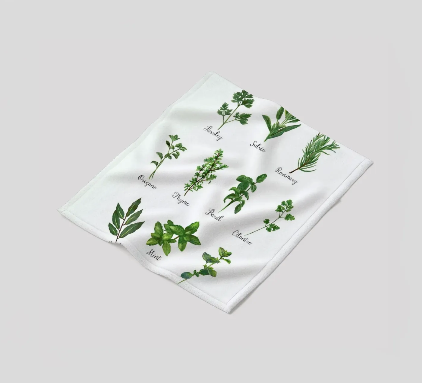 Herbs Collection Fleecedecke von Miles of Light