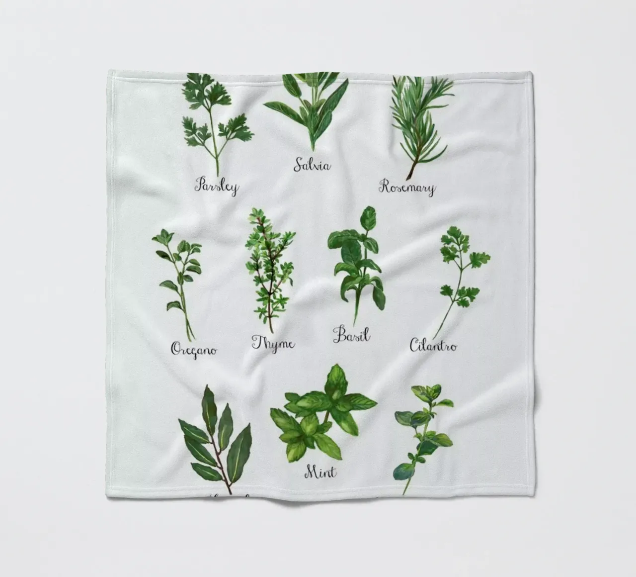 Herbs Collection Fleecedecke von Miles of Light