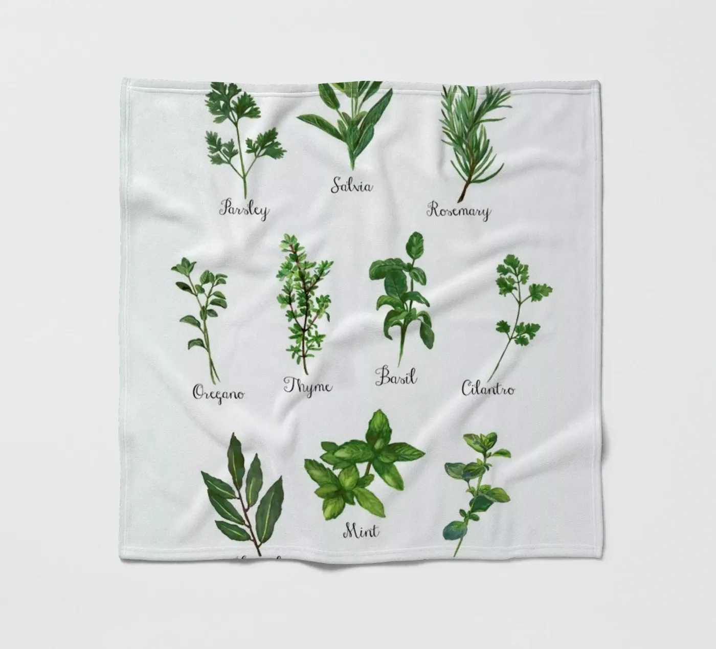 Herbs Collection Fleecedecke von Miles of Light