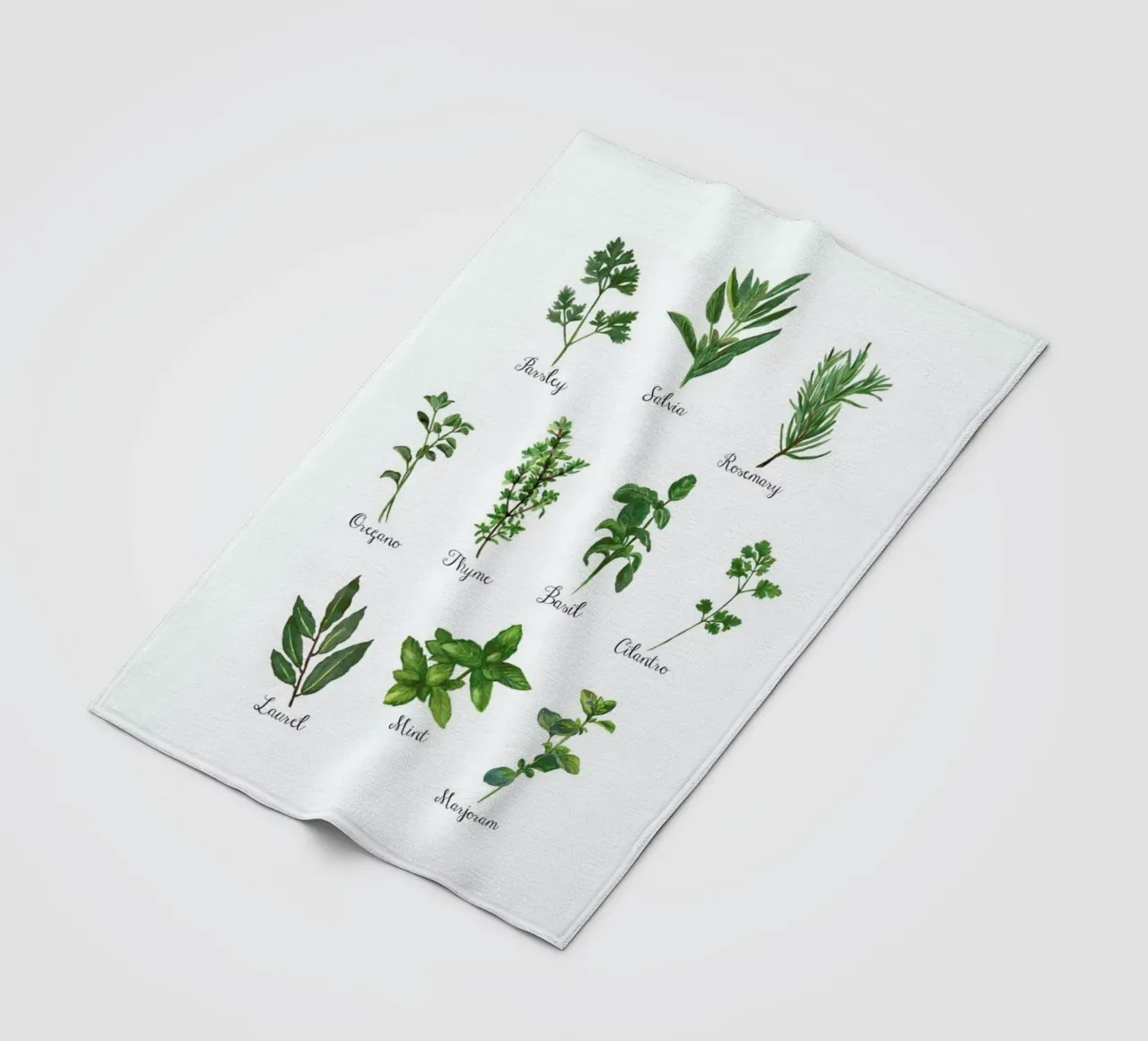 Herbs Collection Fleecedecke von Miles of Light