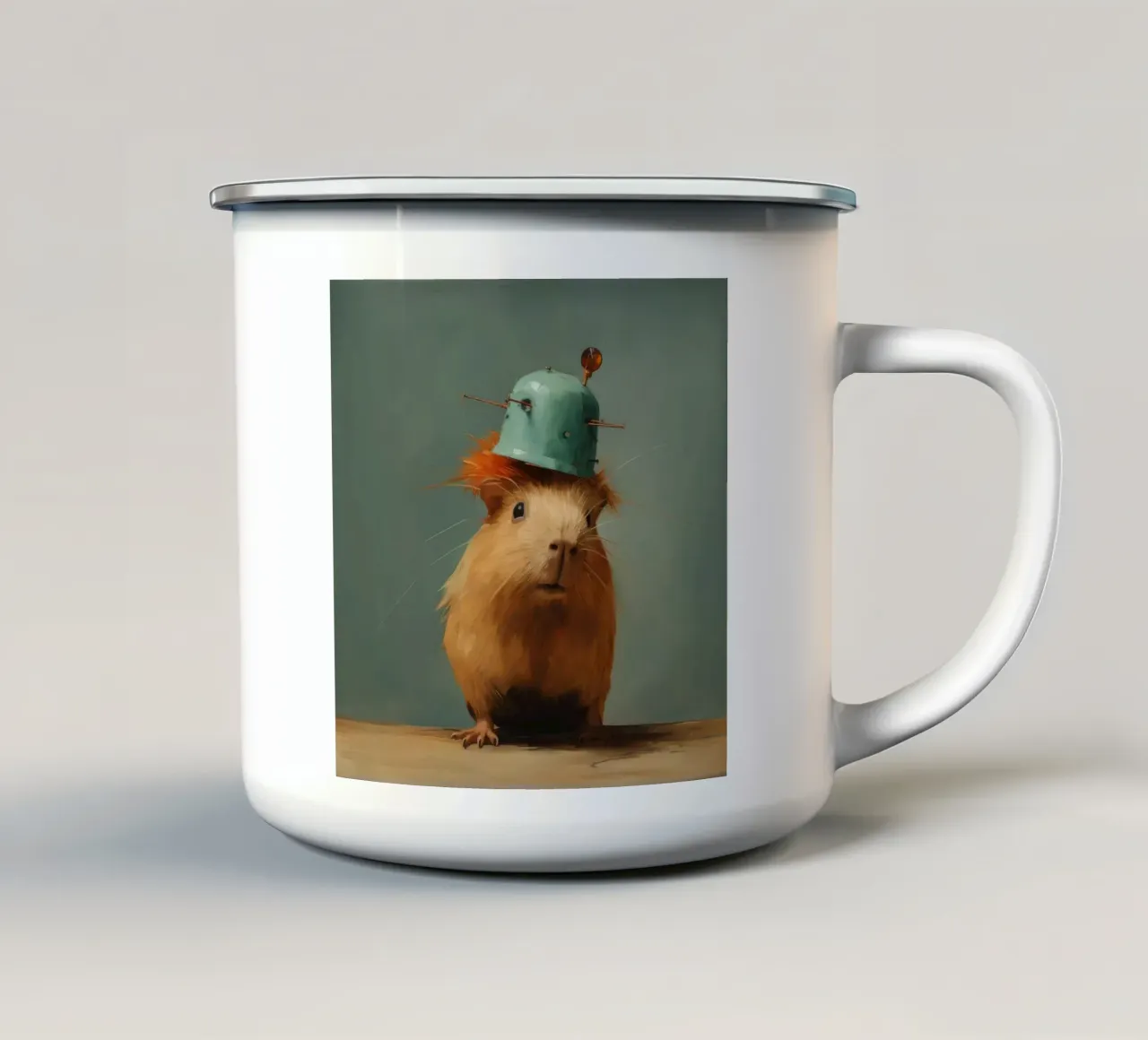 Cavia minima 2 tazza in smalto da Minimal Animal Art