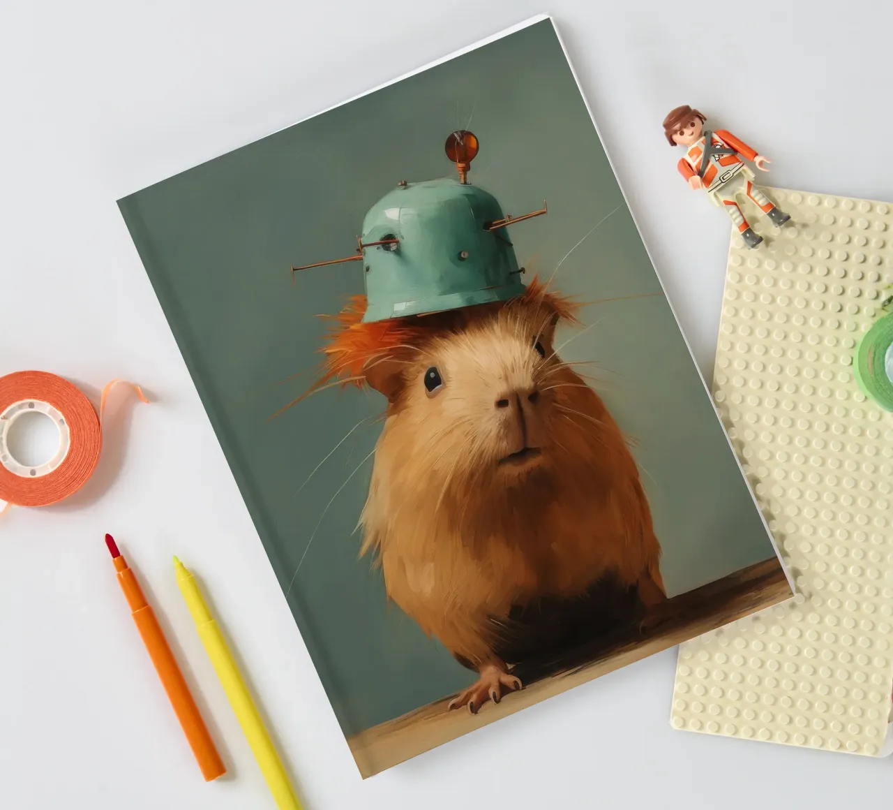 Minimal Guinea Pig 2 notebook by Minimal Animal Art