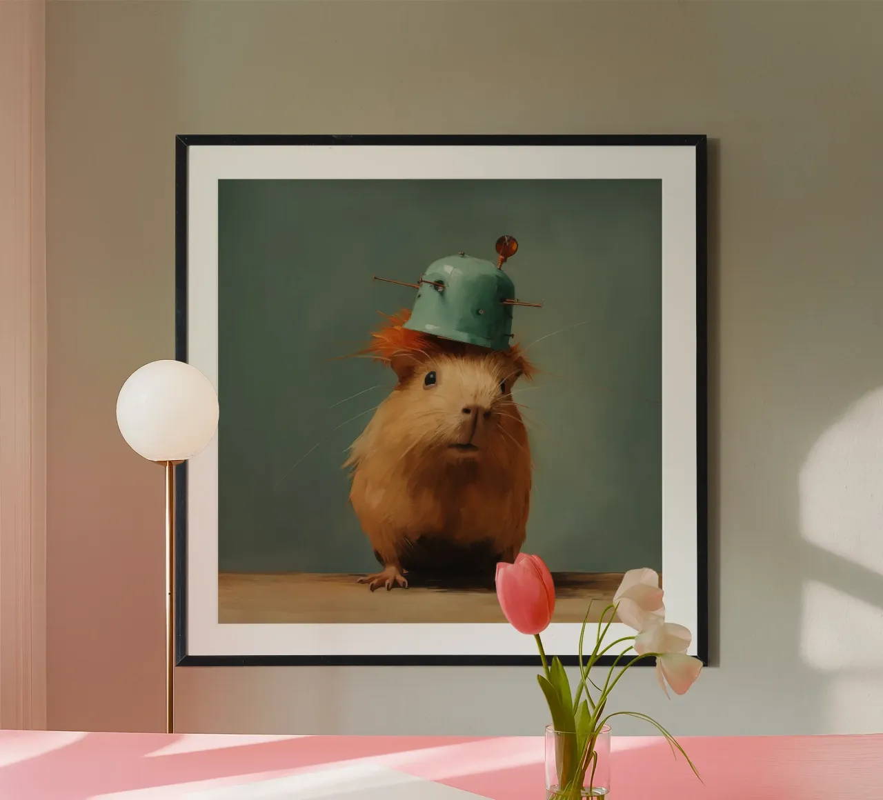 Minimal Guinea Pig 2 hahnemühle by Minimal Animal Art