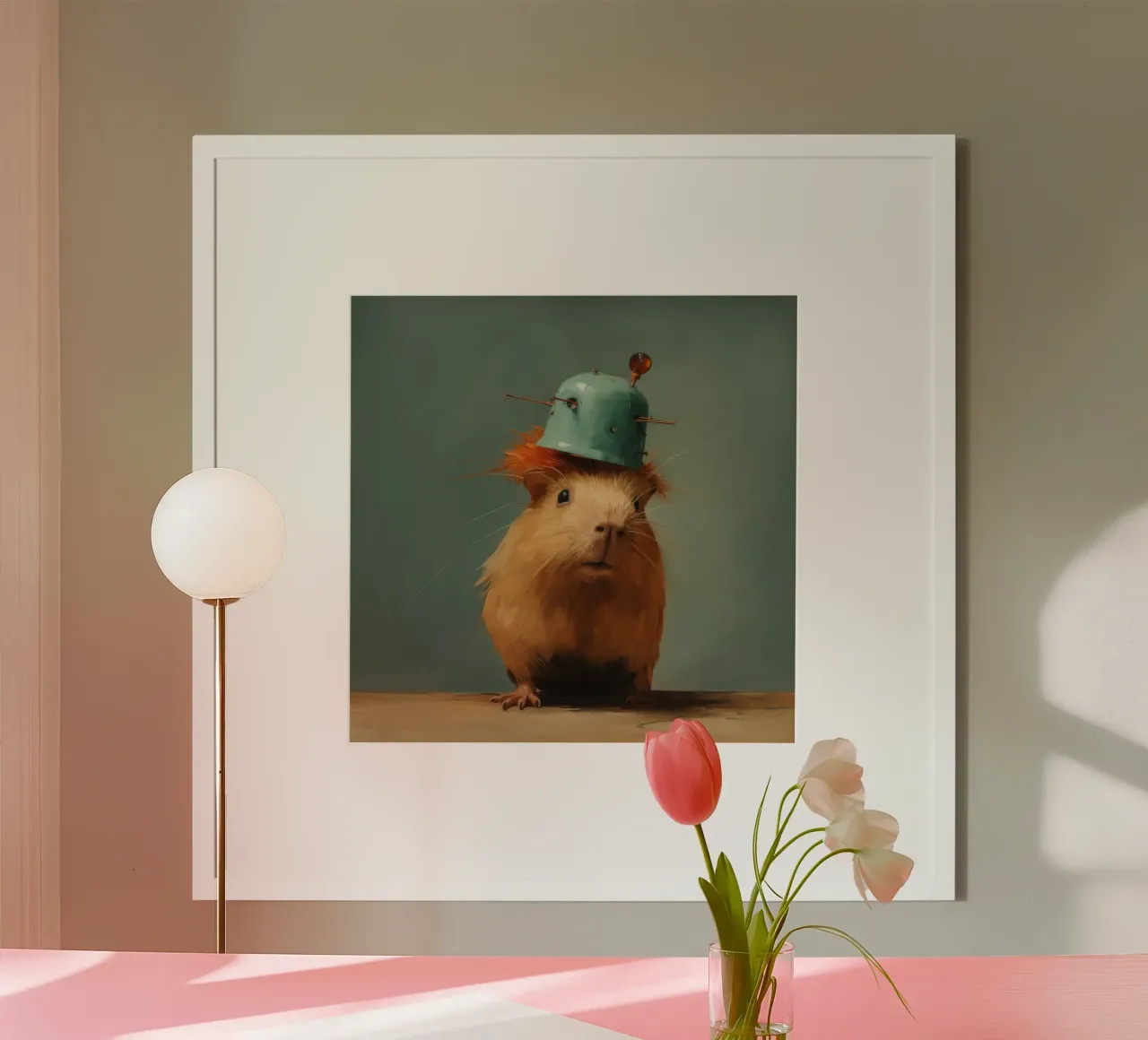 Minimal Guinea Pig 2 hahnemühle by Minimal Animal Art