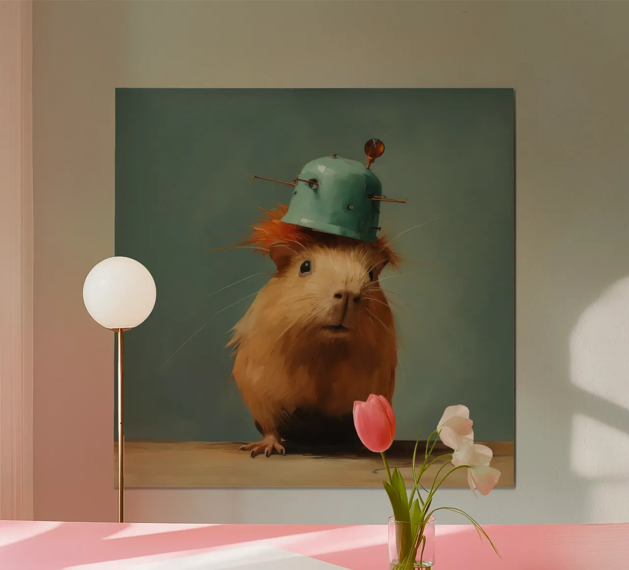 Minimal Guinea Pig 2 hahnemühle by Minimal Animal Art