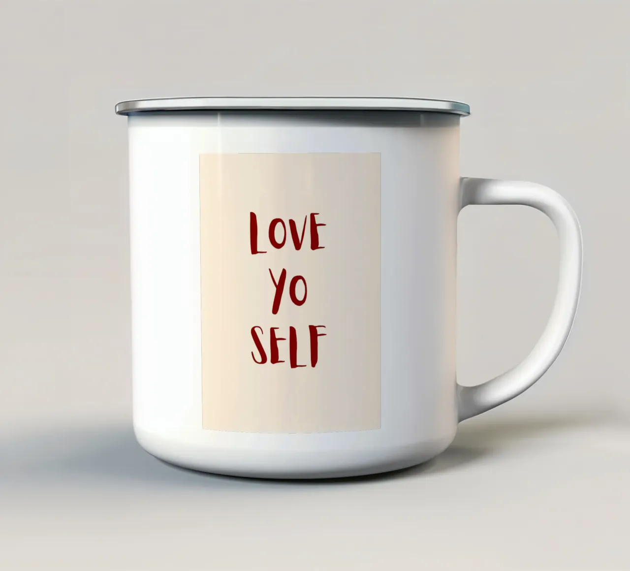Love yo self tazza in smalto da designsbysophia
