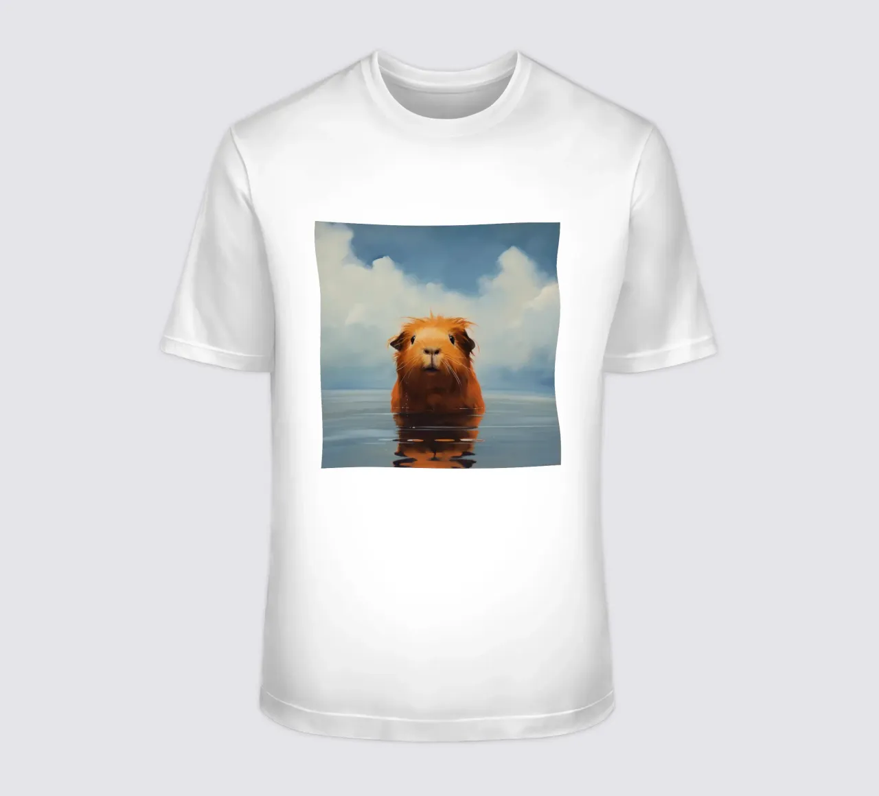Minimo Guinea Pig 3 t-shirt da Minimal Animal Art