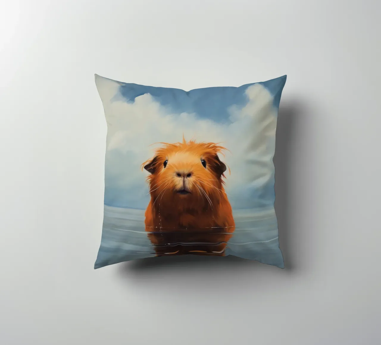 Minimo Guinea Pig 3 cuscino da Minimal Animal Art