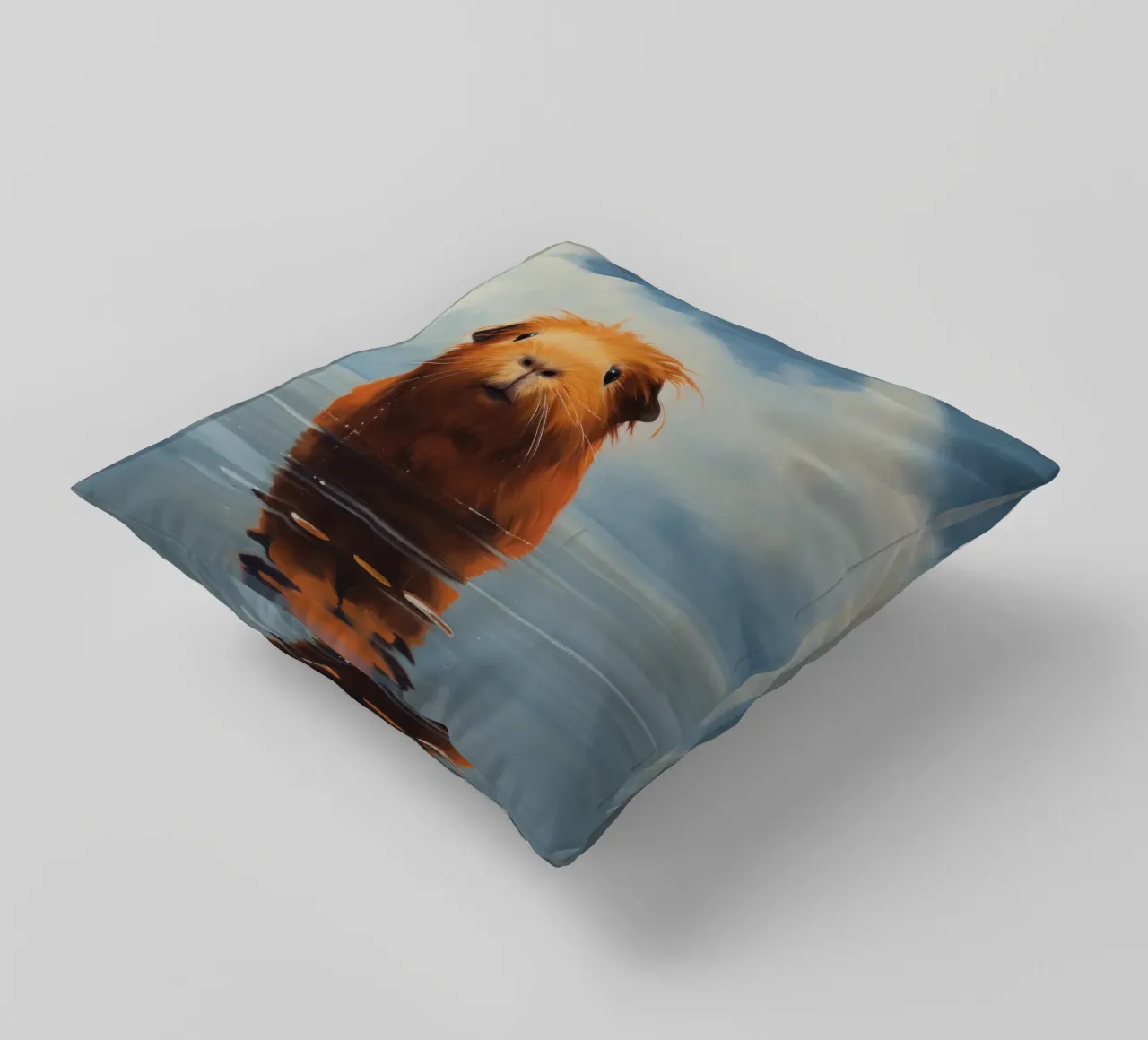 Minimo Guinea Pig 3 cuscino da Minimal Animal Art