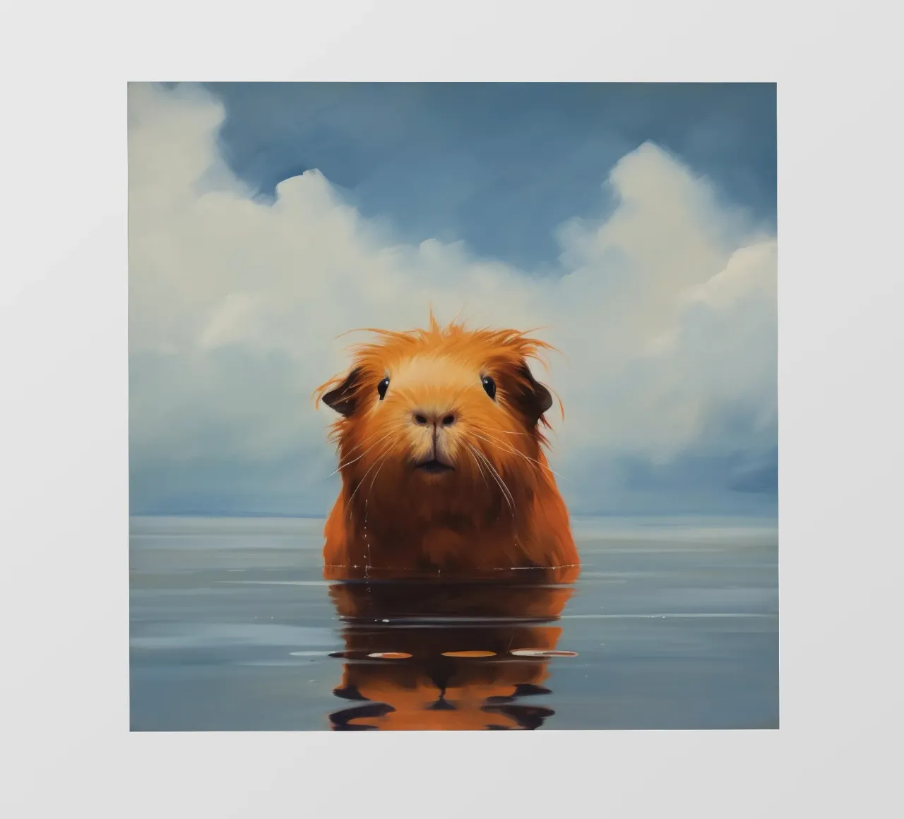 Minimo Guinea Pig 3 pellicola backlit da Minimal Animal Art