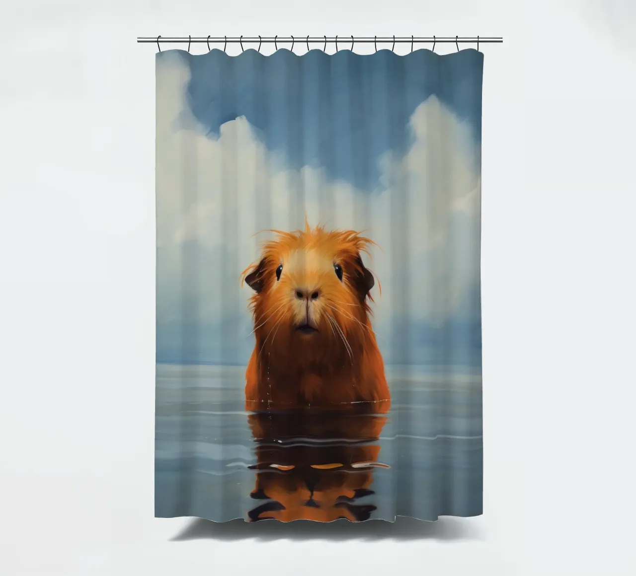 Minimo Guinea Pig 3 tenda da doccia da Minimal Animal Art