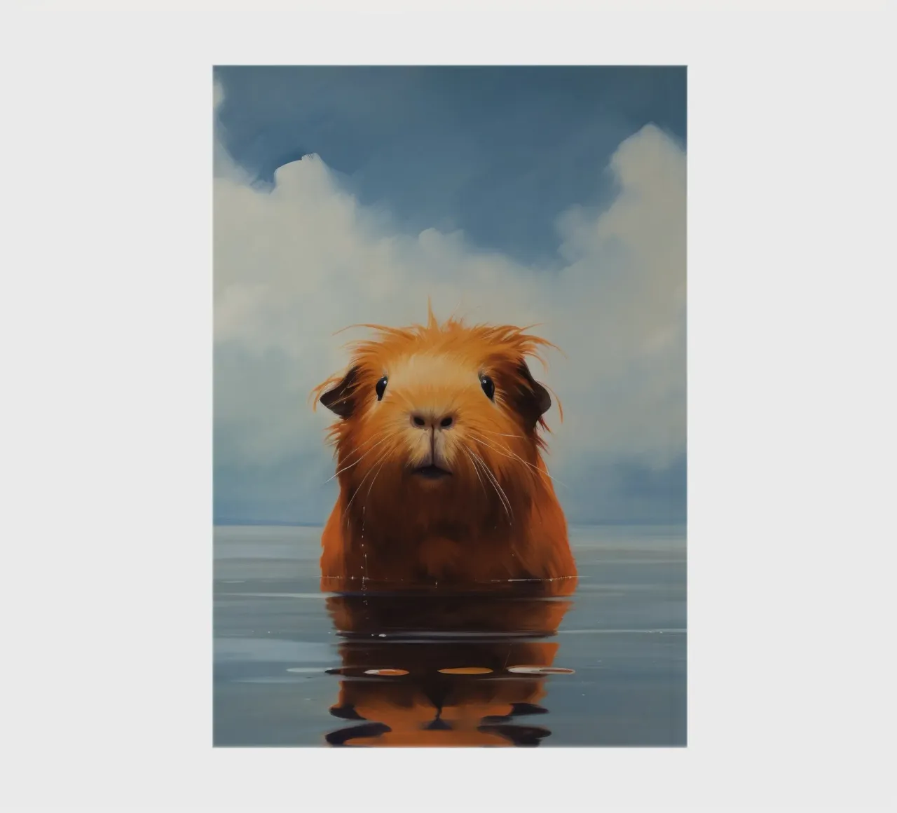 Minimum Guinea Pig 3 notebook by Minimal Animal Art