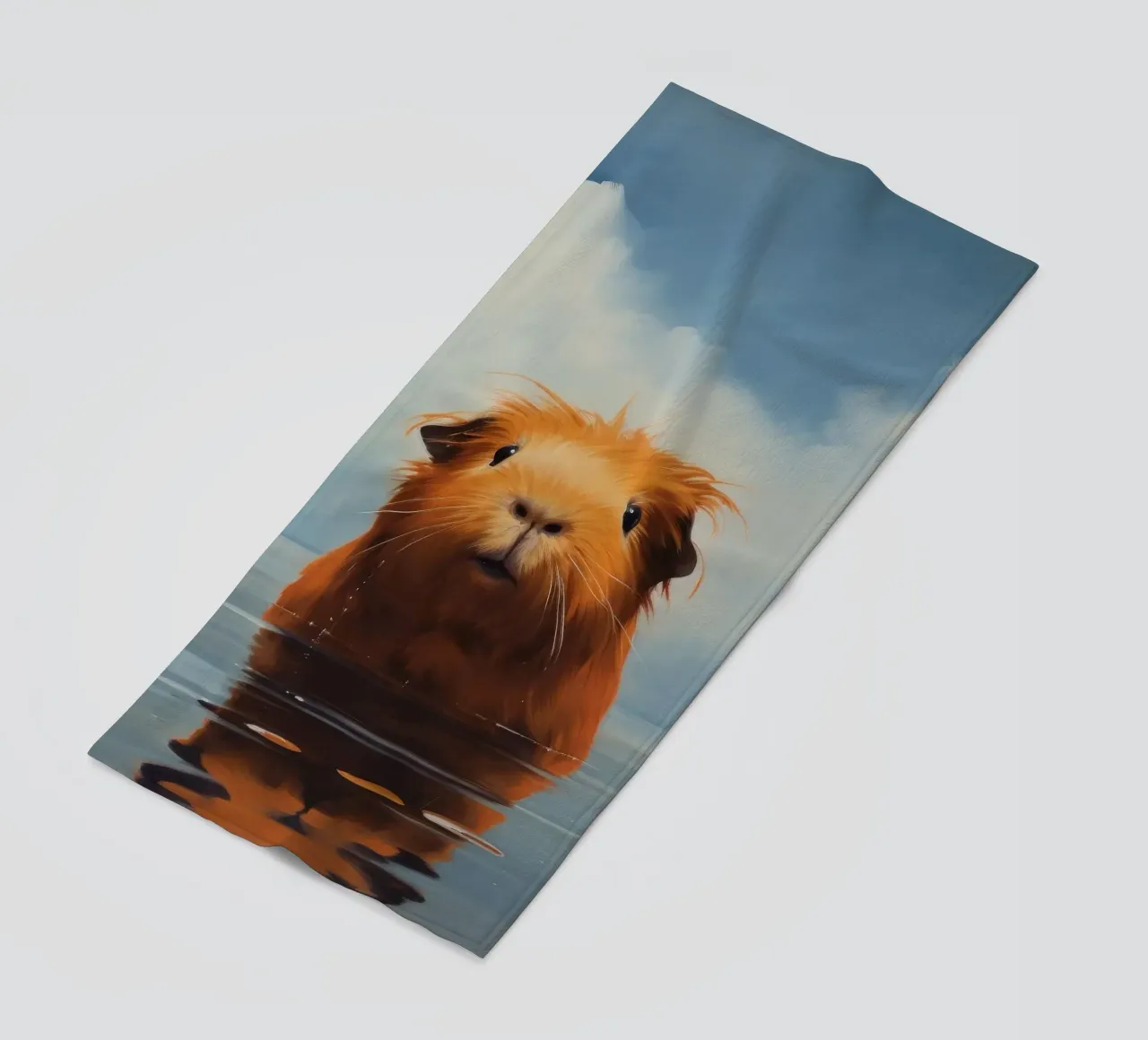 Minimo Guinea Pig 3 telo mare da Minimal Animal Art