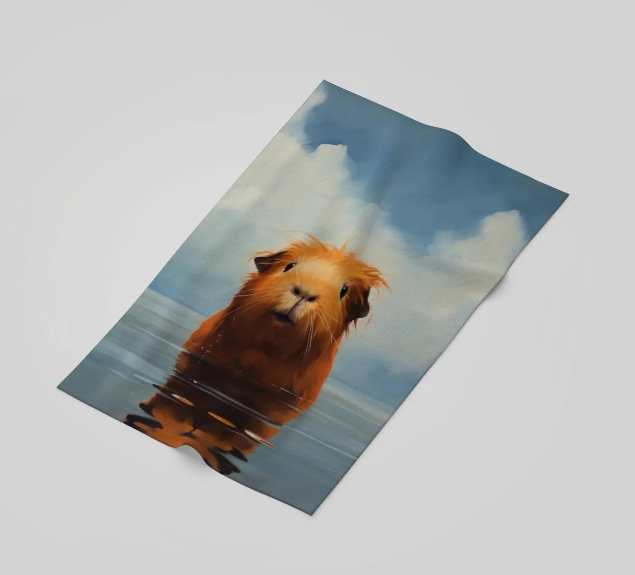 Minimo Guinea Pig 3 telo mare da Minimal Animal Art