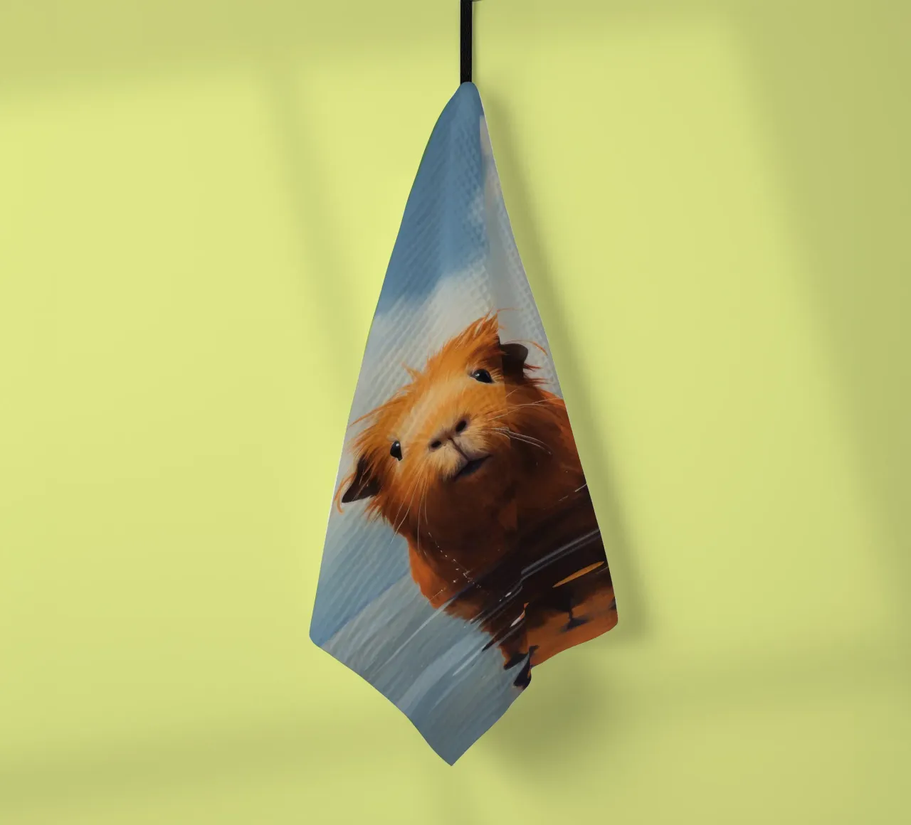 Minimo Guinea Pig 3 canovaccio da cucina da Minimal Animal Art