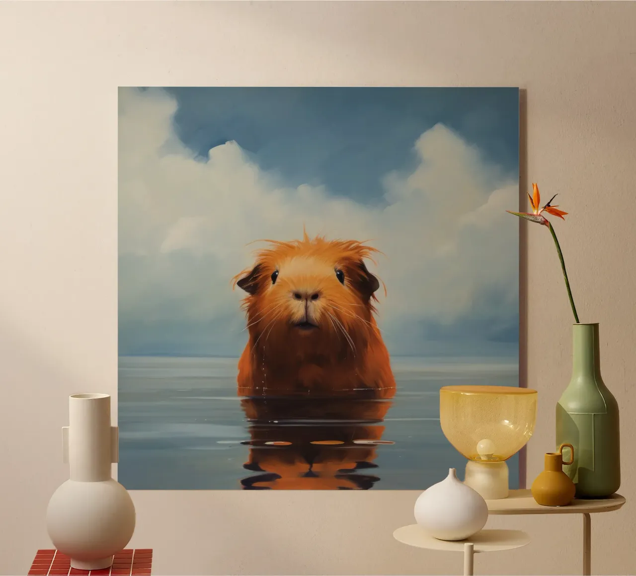 Minimo Guinea Pig 3 plexiglass da Minimal Animal Art