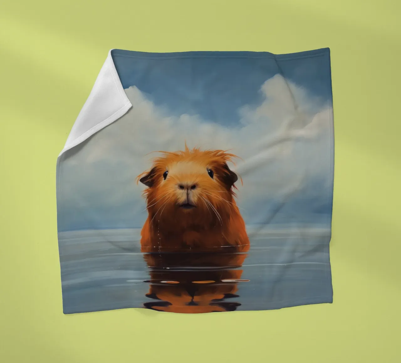 Minimo Guinea Pig 3 coperta in pile da Minimal Animal Art