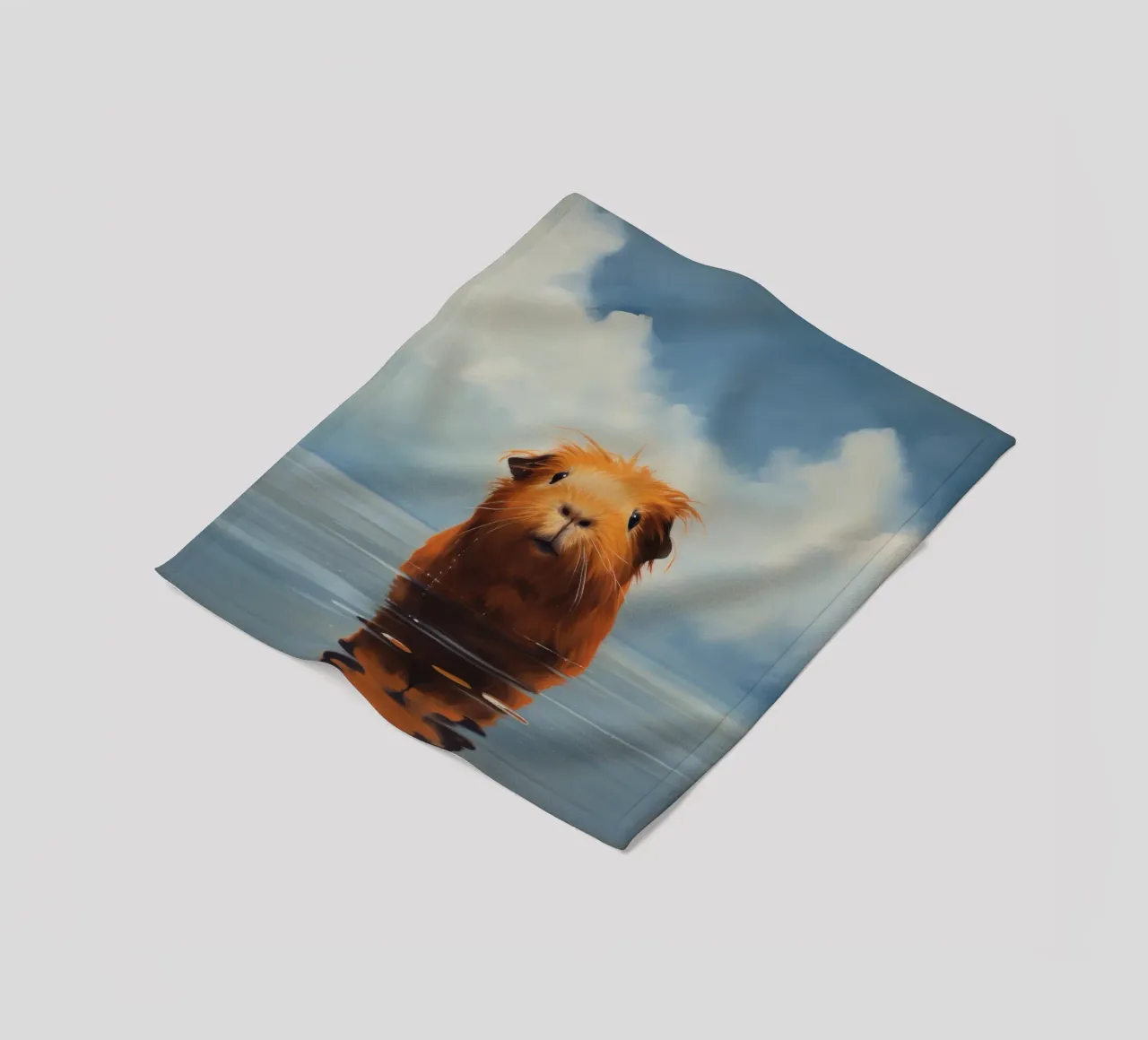 Minimo Guinea Pig 3 coperta in pile da Minimal Animal Art