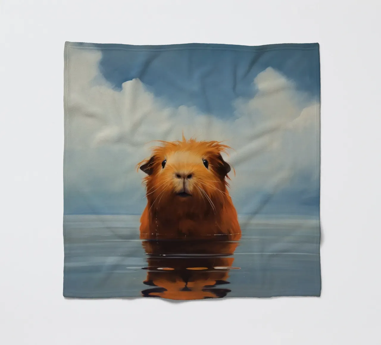 Minimo Guinea Pig 3 coperta in pile da Minimal Animal Art