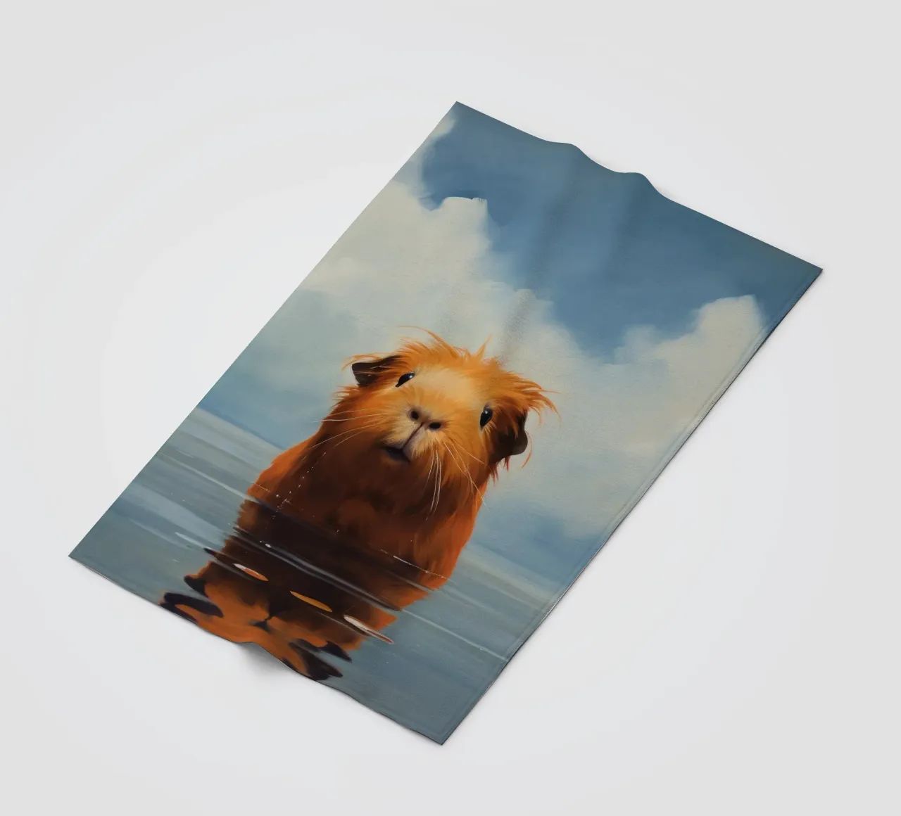 Minimo Guinea Pig 3 coperta in pile da Minimal Animal Art