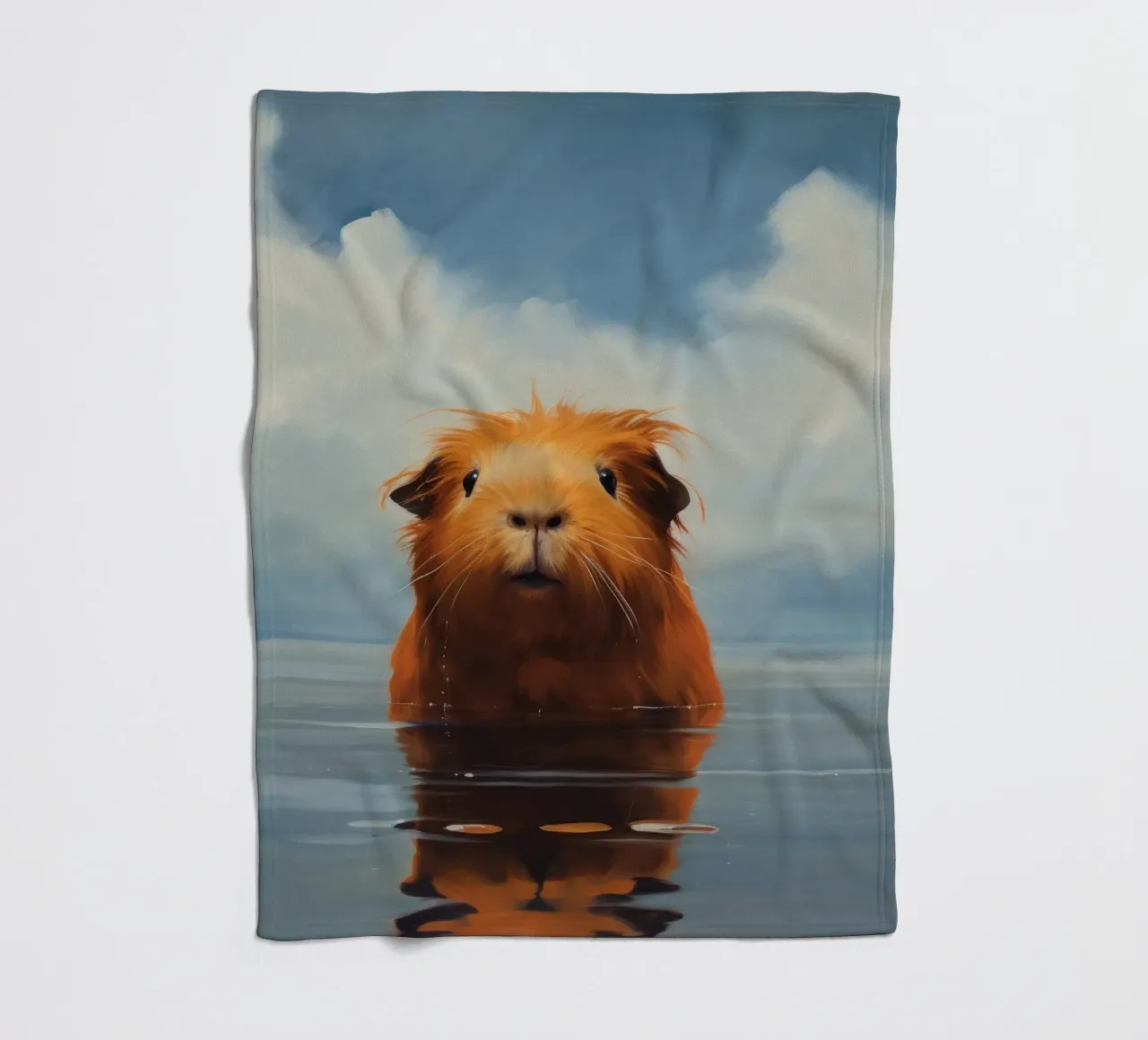 Minimo Guinea Pig 3 coperta in pile da Minimal Animal Art
