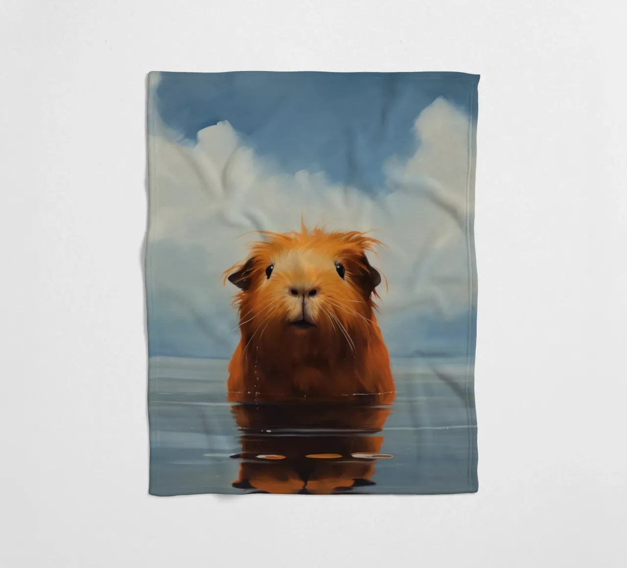 Minimo Guinea Pig 3 coperta in pile da Minimal Animal Art