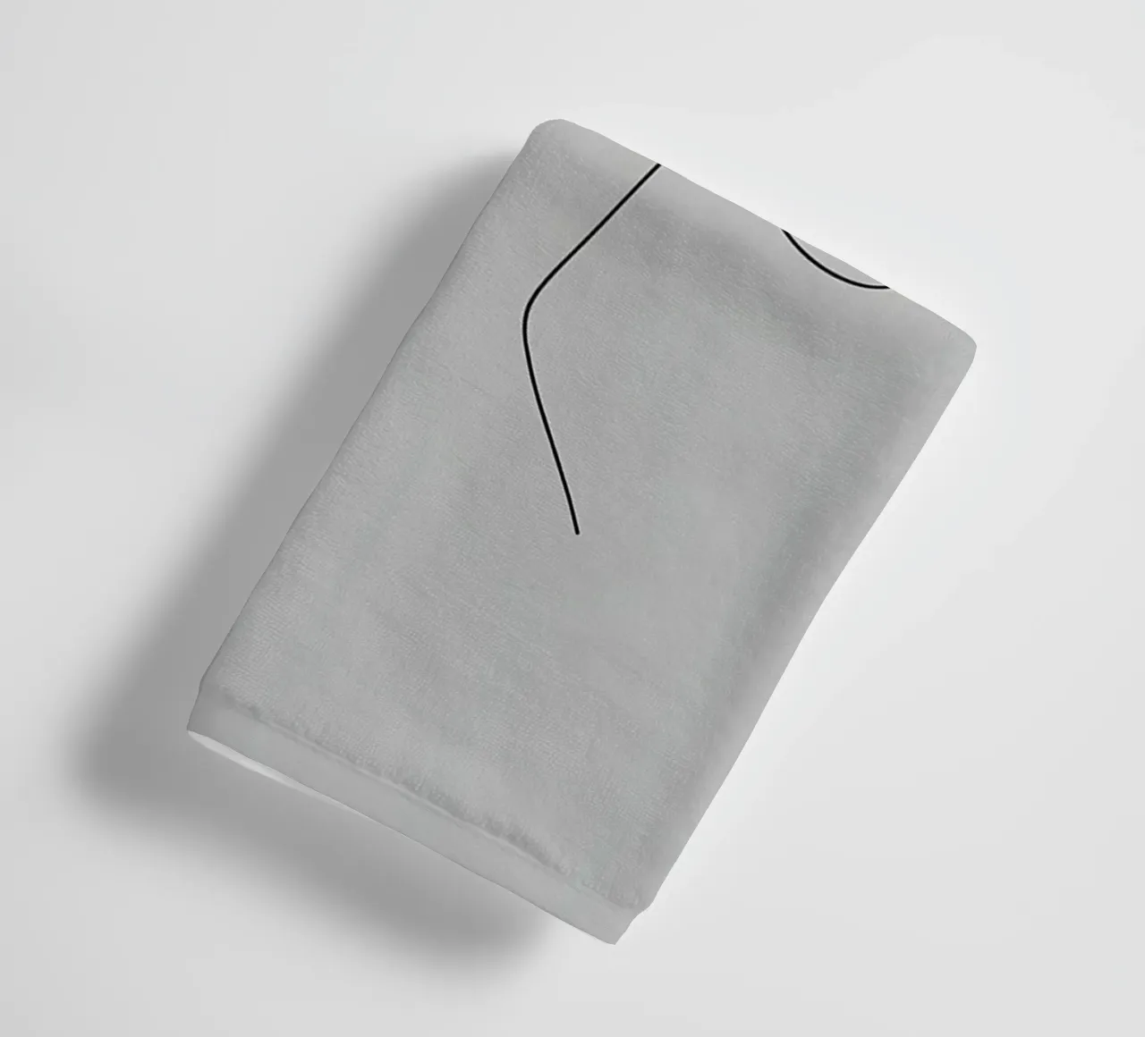 Minimalist Line Drawing of a Person with Violin | Modern Abs towel by Viv Line Art