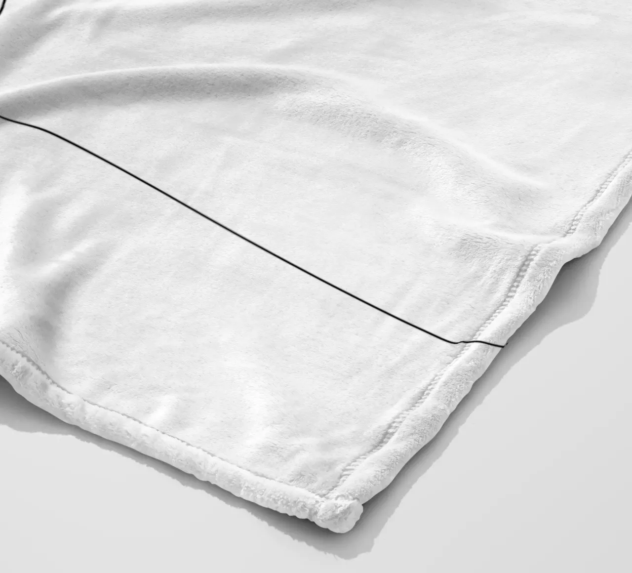 Minimalist One Line Drawing of a Tree | Modern Abstract Art fleece blanket by Viv Line Art