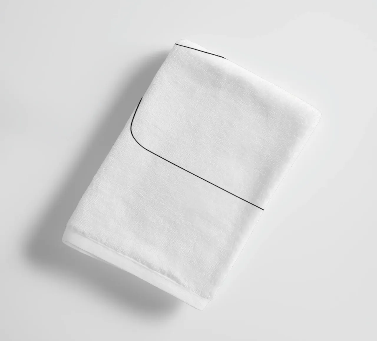 Minimalist One Line Drawing of a Tree | Modern Abstract Art towel by Viv Line Art