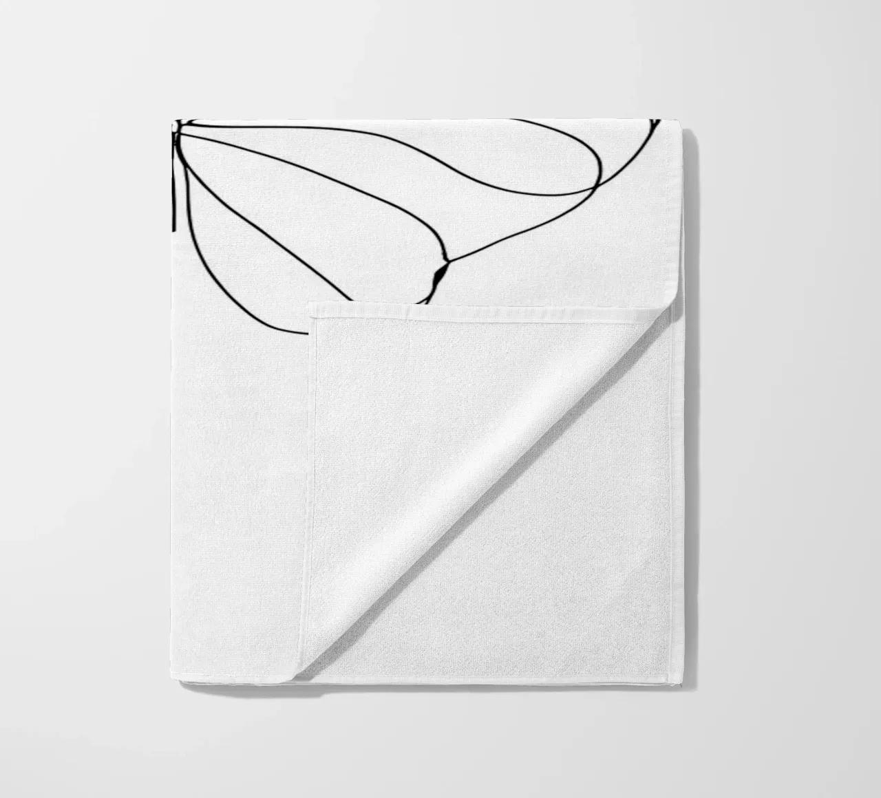 Disegno minimalista di una farfalla su una sola linea | Astratto moderno telo mare da Viv Line Art