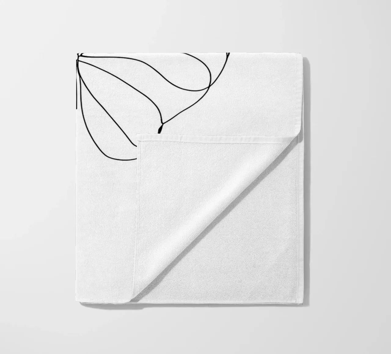 Disegno minimalista di una farfalla su una sola linea | Astratto moderno telo mare da Viv Line Art