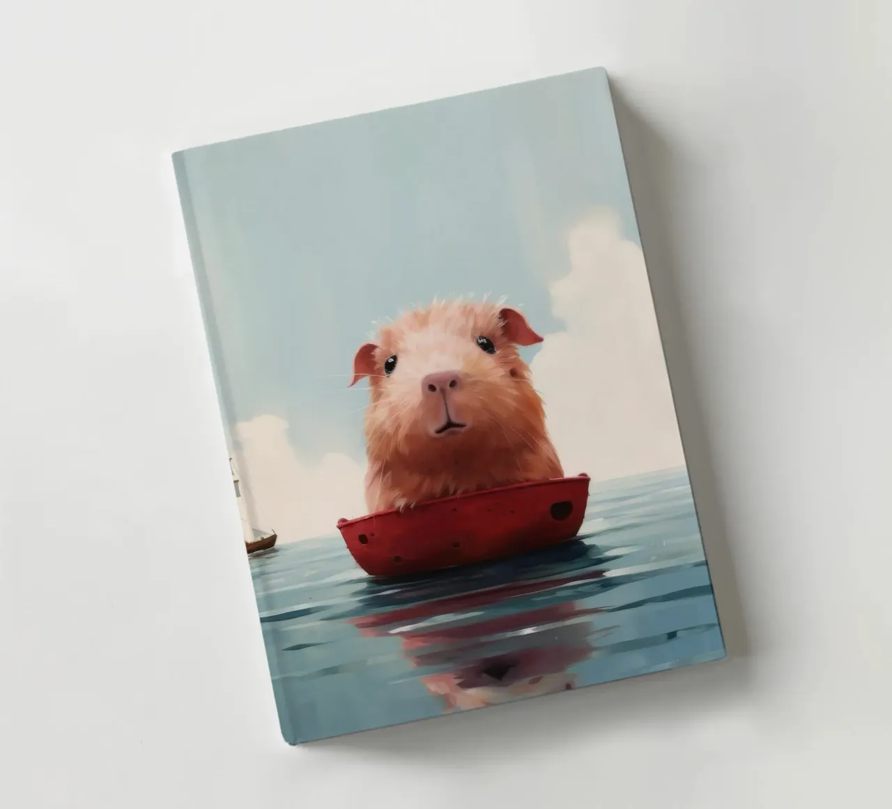 Minimal Guinea Pig 4 notebook by Minimal Animal Art