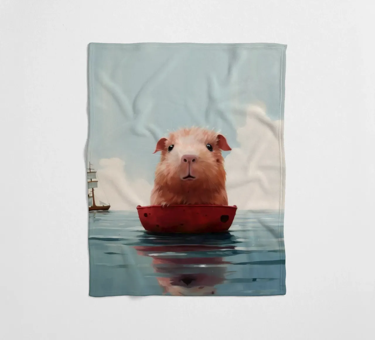 Cavia minima 4 coperta in pile da Minimal Animal Art