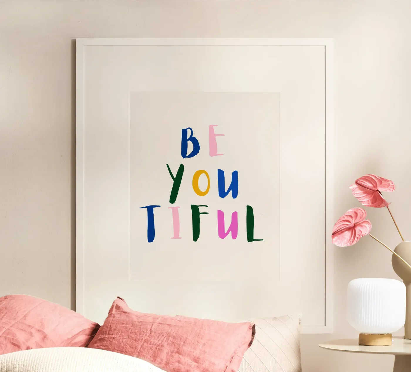 Be you tiful poster da designsbysophia