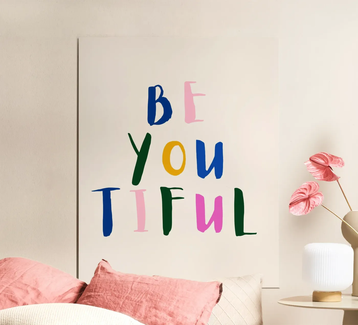 Be you tiful poster da designsbysophia