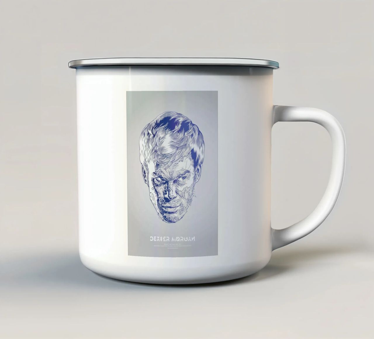 Dexter tazza in smalto da Tomasz Zawistowski