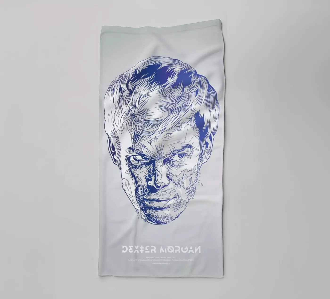 Dexter badhanddoek van Tomasz Zawistowski