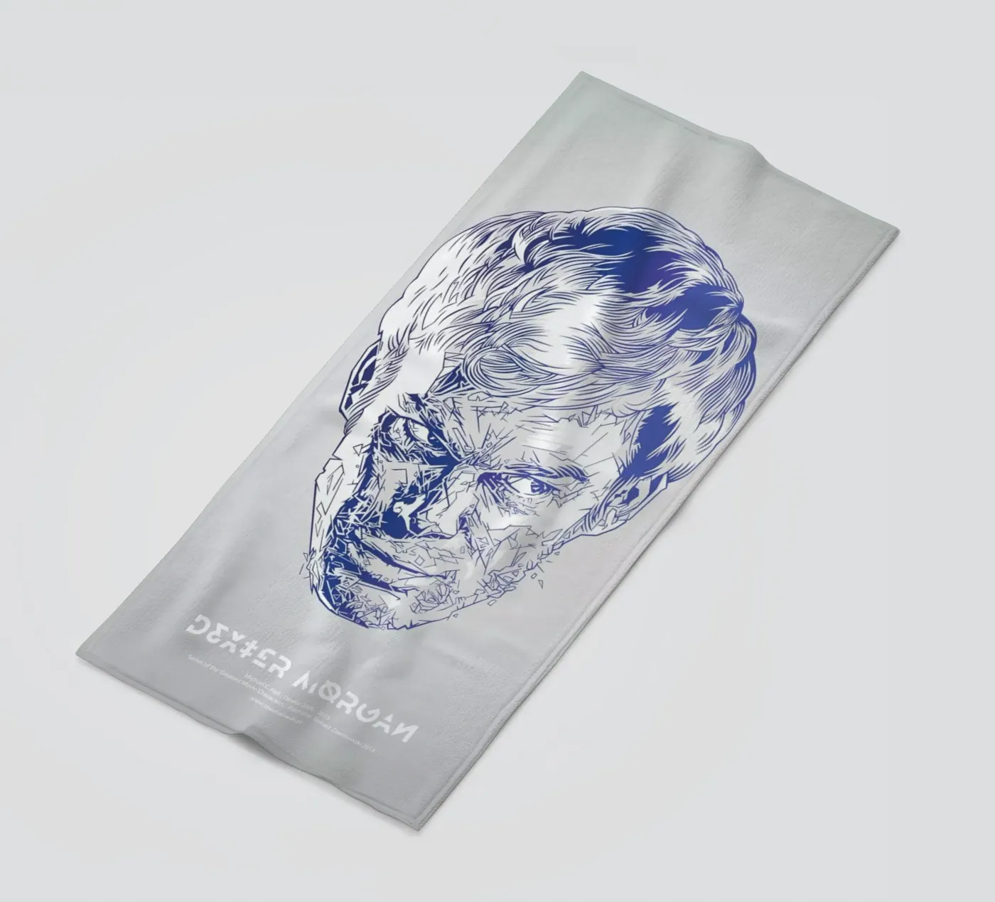 Dexter beach towel by Tomasz Zawistowski