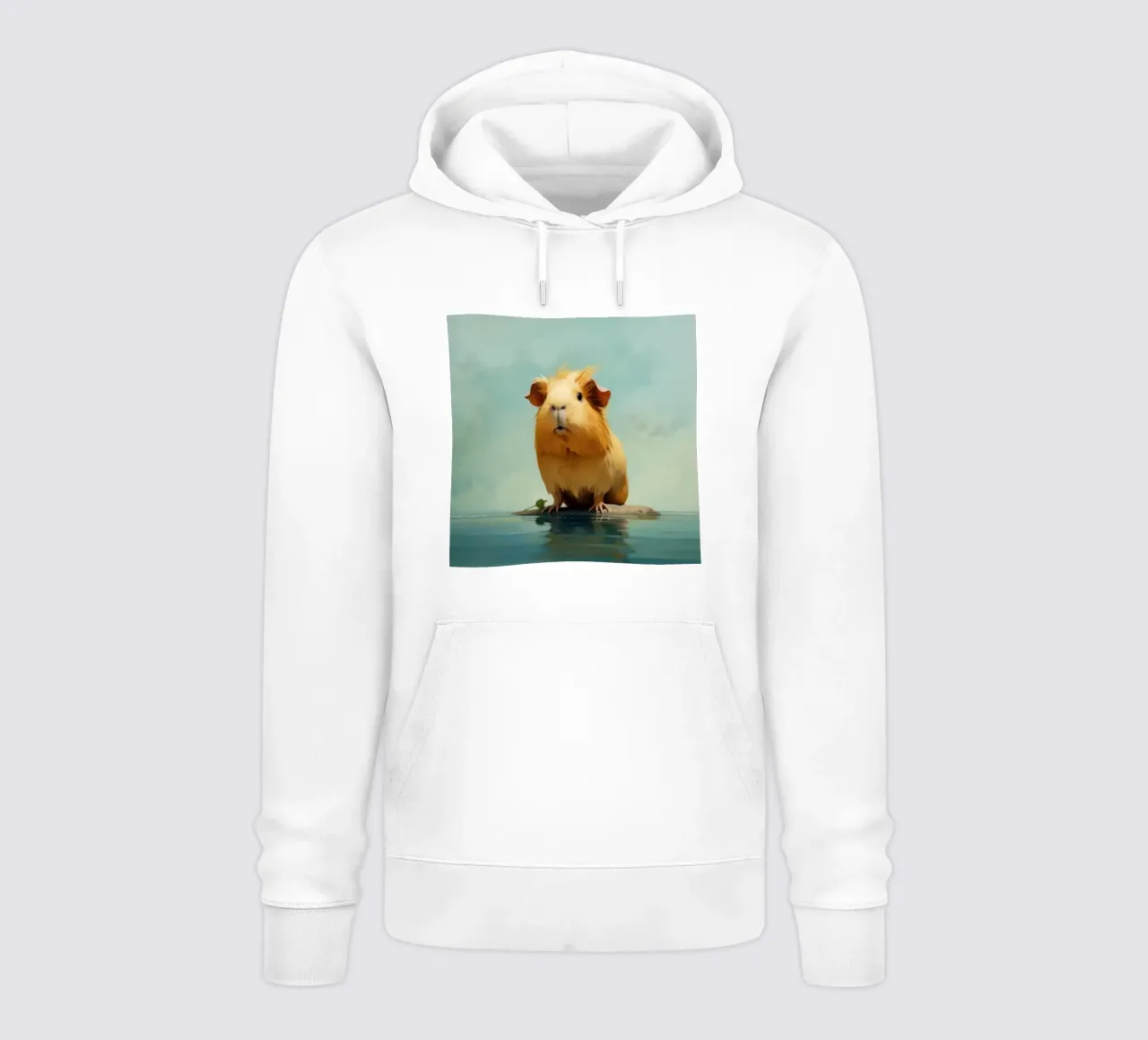 Cavia minima 1 felpa con cappuccio da Minimal Animal Art