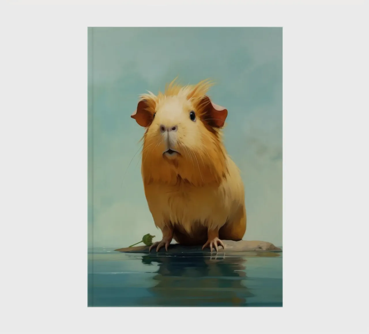 Minimal Guinea Pig 1 notebook by Minimal Animal Art