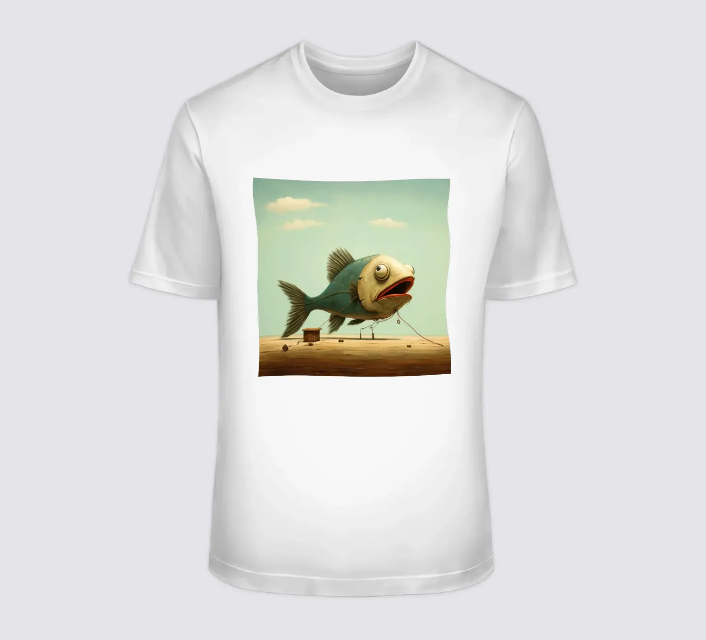 Minimo Haddock t-shirt da Minimal Animal Art