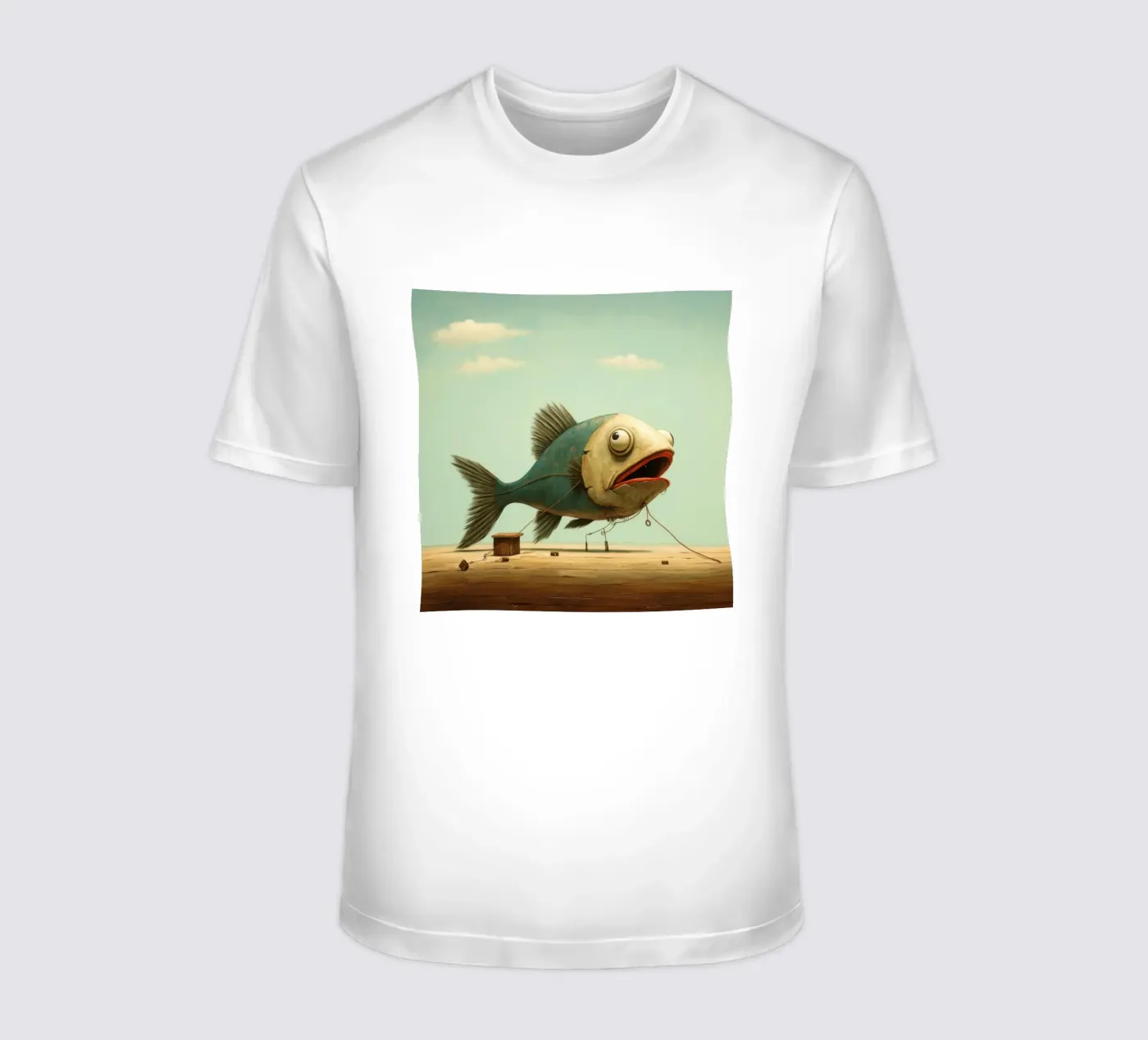 Minimo Haddock t-shirt da Minimal Animal Art