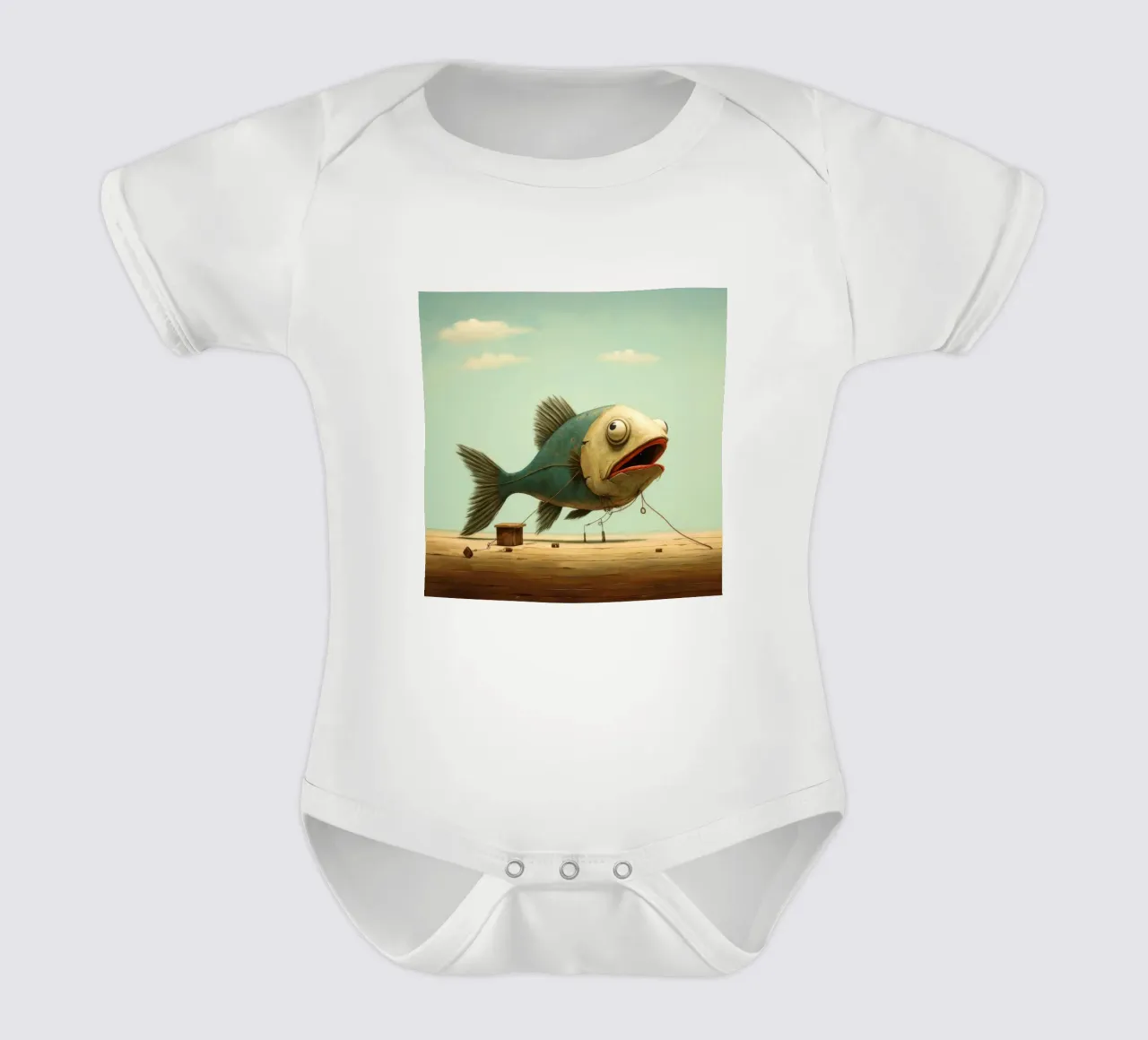 Minimum Haddock body bébé de Minimal Animal Art